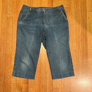 Larry Levine Soft Blue Cropped Jeans Size 10P